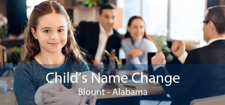 Child's Name Change Blount - Alabama