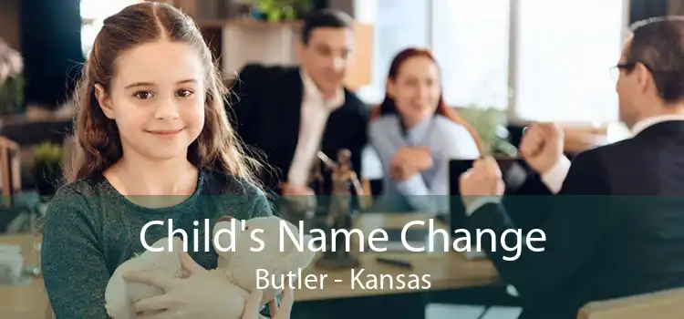 Child's Name Change Butler - Kansas