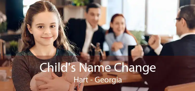 Child's Name Change Hart - Georgia