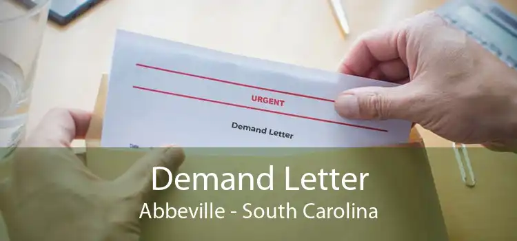 Demand Letter Abbeville - South Carolina