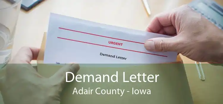 Demand Letter Adair County - Iowa