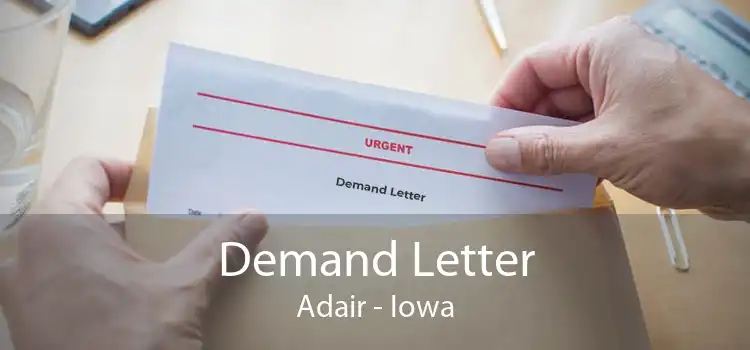 Demand Letter Adair - Iowa