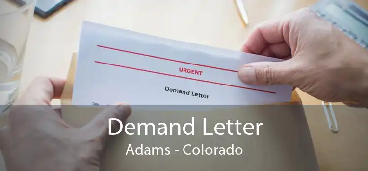 Demand Letter Adams - Colorado