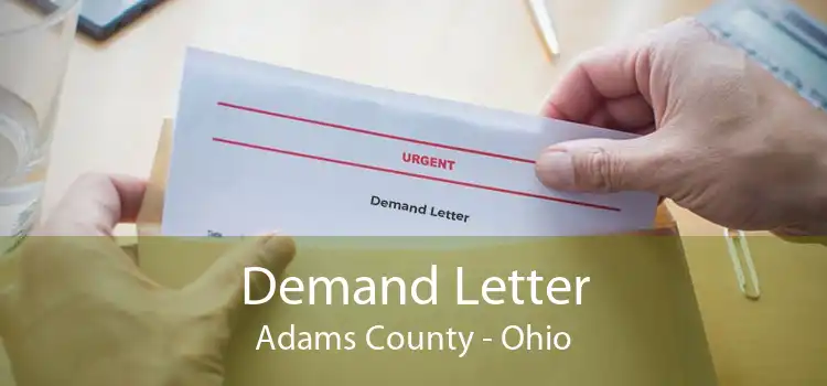 Demand Letter Adams County - Ohio