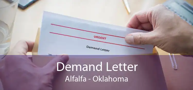 Demand Letter Alfalfa - Oklahoma