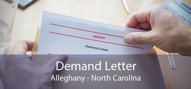 Demand Letter Alleghany - North Carolina