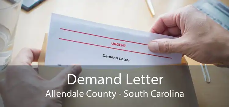 Demand Letter Allendale County - South Carolina