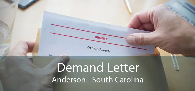 Demand Letter Anderson - South Carolina