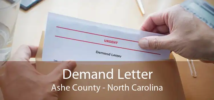 Demand Letter Ashe County - North Carolina