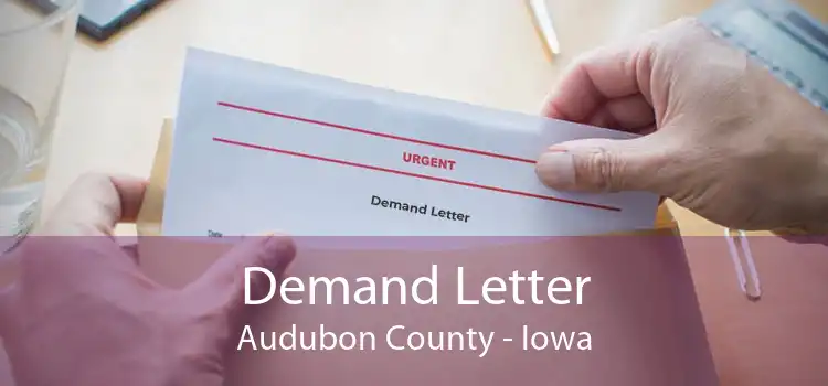 Demand Letter Audubon County - Iowa