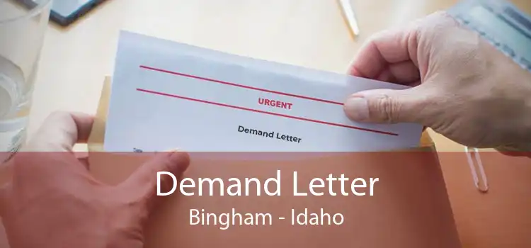 Demand Letter Bingham - Idaho