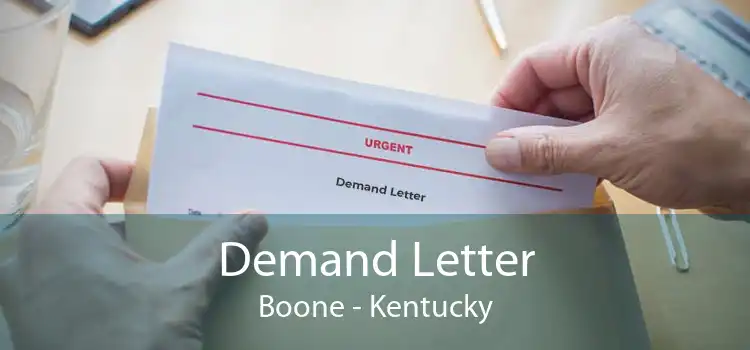 Demand Letter Boone - Kentucky