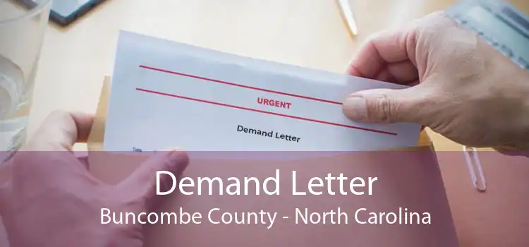 Demand Letter Buncombe County - North Carolina