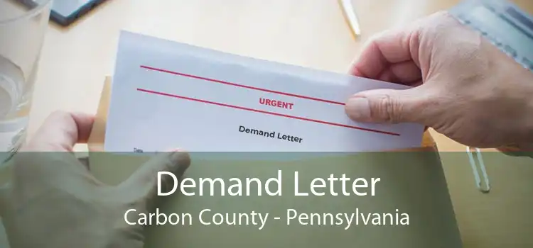 Demand Letter Carbon County - Pennsylvania