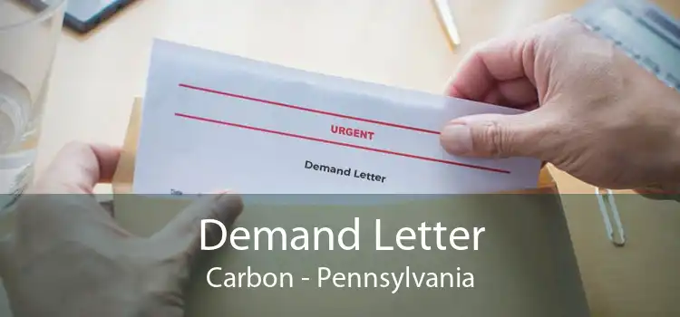 Demand Letter Carbon - Pennsylvania