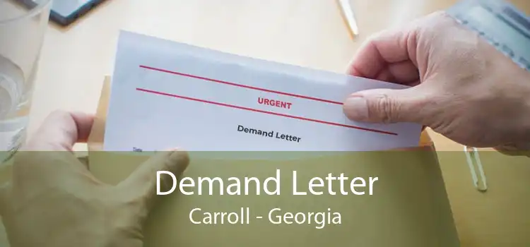 Demand Letter Carroll - Georgia