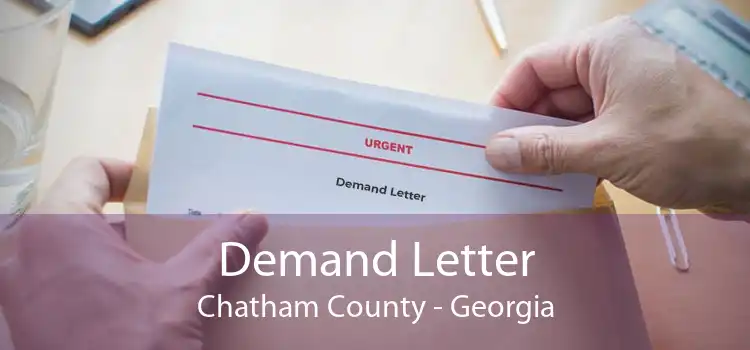 Demand Letter Chatham County - Georgia