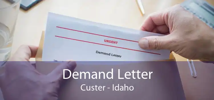 Demand Letter Custer - Idaho