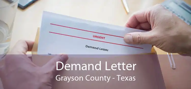 Demand Letter Grayson County - Texas