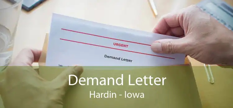 Demand Letter Hardin - Iowa