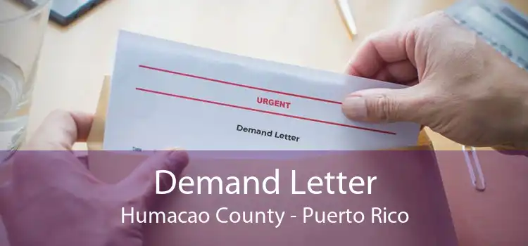 Demand Letter Humacao County - Puerto Rico