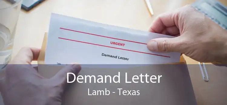 Demand Letter Lamb - Texas