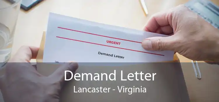 Demand Letter Lancaster - Virginia