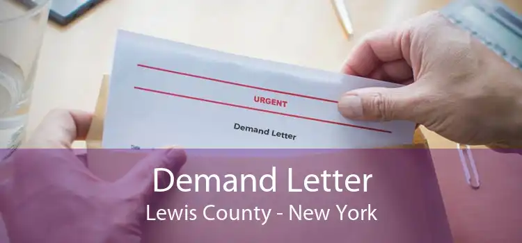 Demand Letter Lewis County - New York