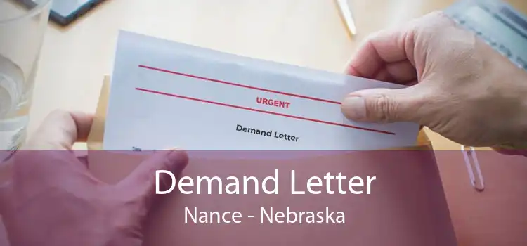 Demand Letter Nance - Nebraska