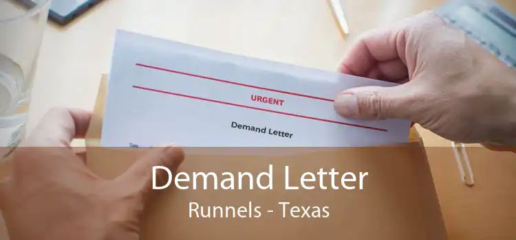 Demand Letter Runnels - Texas