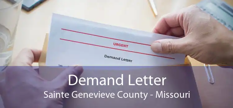 Demand Letter Sainte Genevieve County - Missouri