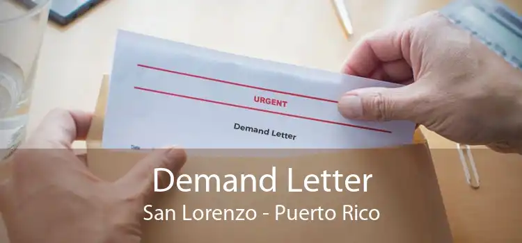 Demand Letter San Lorenzo - Puerto Rico