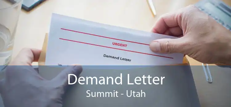 Demand Letter Summit - Utah