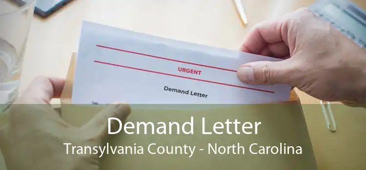 Demand Letter Transylvania County - North Carolina