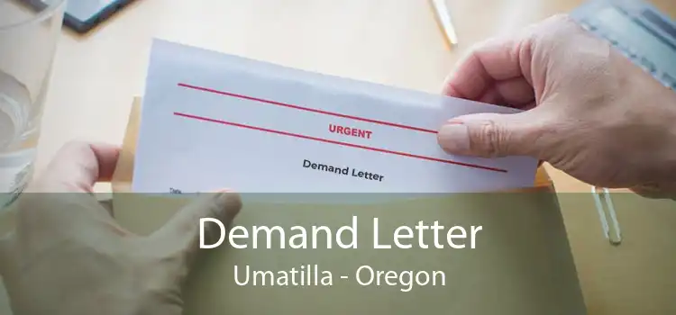 Demand Letter Umatilla - Oregon