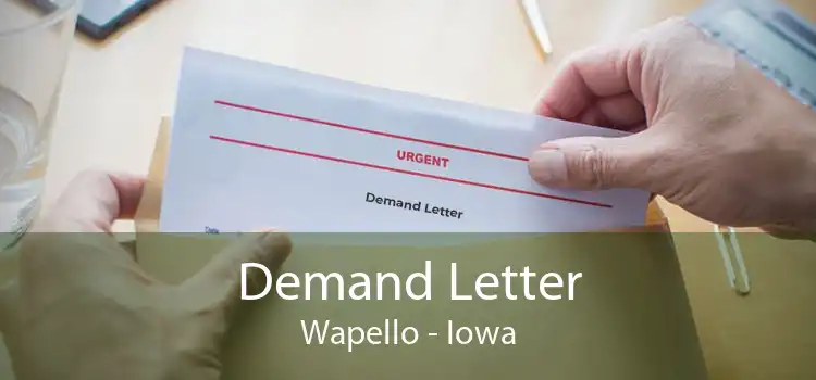 Demand Letter Wapello - Iowa