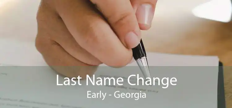 Last Name Change Early - Georgia