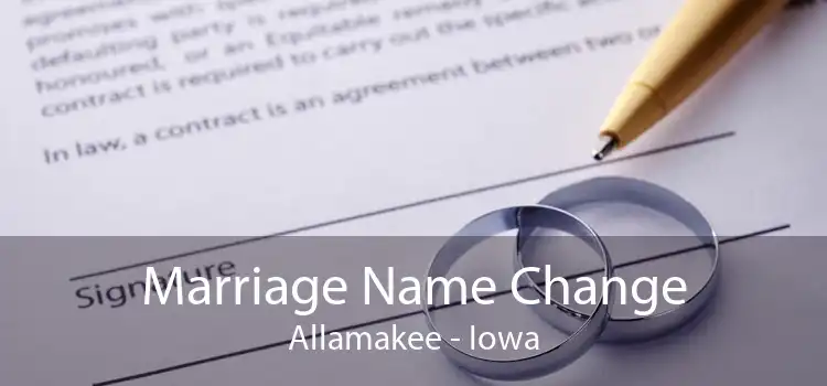 Marriage Name Change Allamakee - Iowa