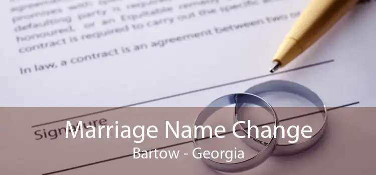 Marriage Name Change Bartow - Georgia