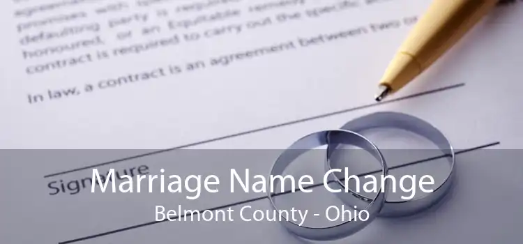 Marriage Name Change Belmont County - Ohio