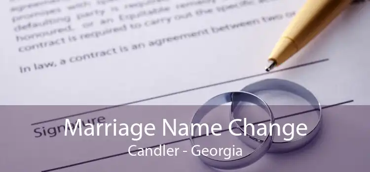 Marriage Name Change Candler - Georgia