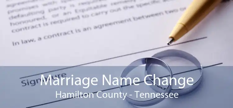 Marriage Name Change Hamilton County - Tennessee