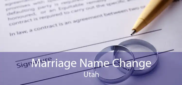 Marriage Name Change Utah