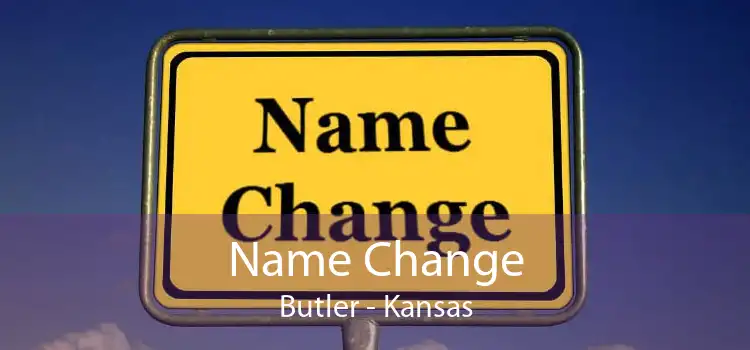 Name Change Butler - Kansas