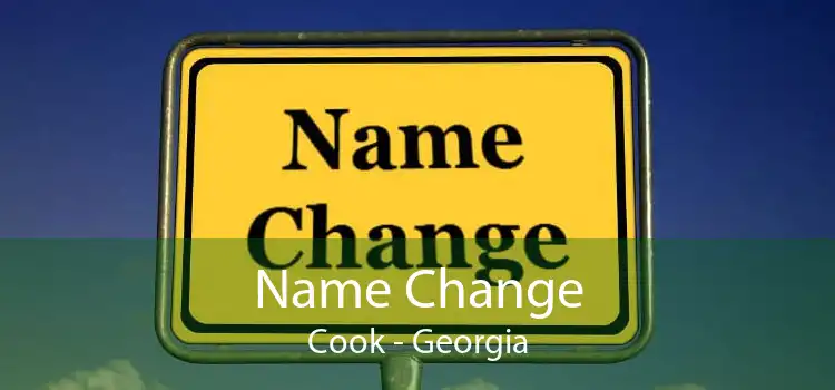 Name Change Cook - Georgia