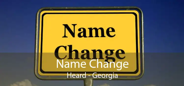 Name Change Heard - Georgia