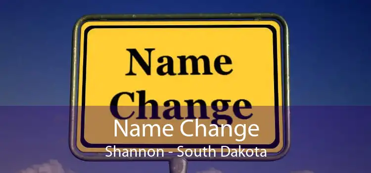 Name Change Shannon - South Dakota